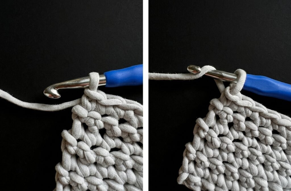 how to double crochet
