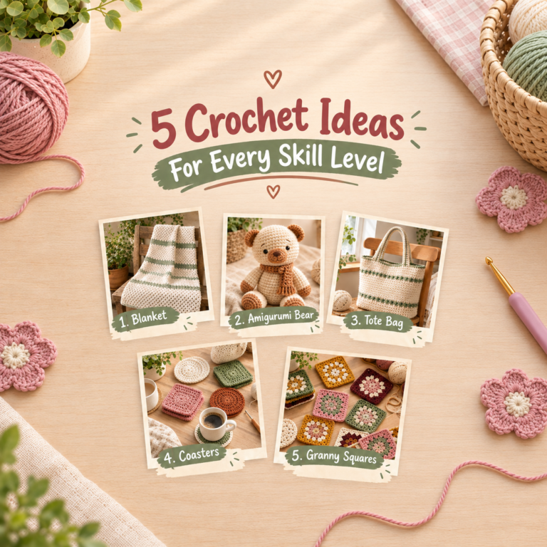 5 Crochet ideas for every skill level