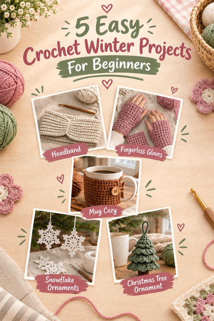 easy crochet winter projects for beginners